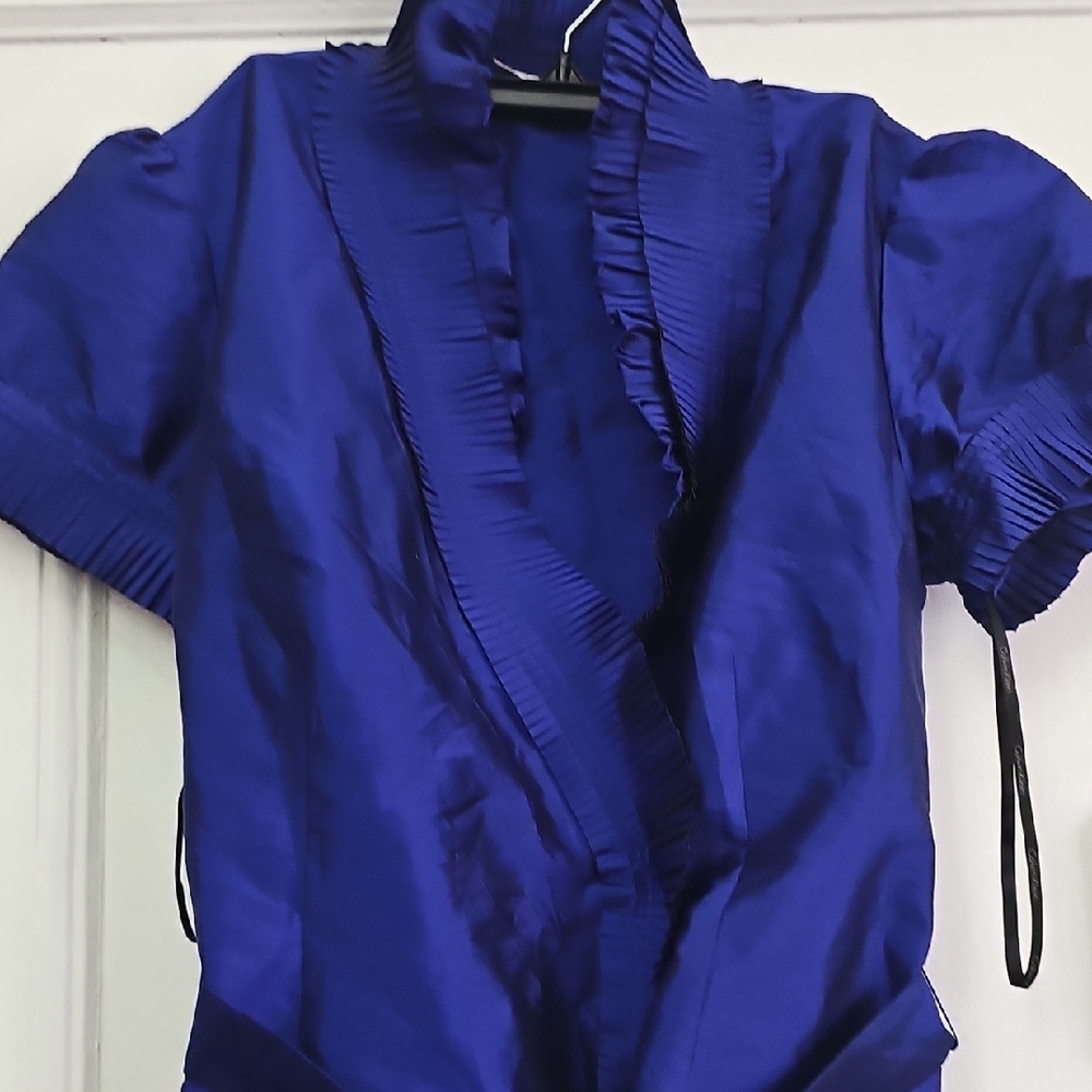 Elegant Blue Women's Top
